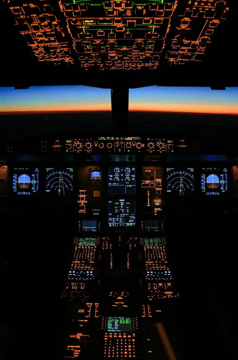 Hintergrundbeleuchtete Cockpit-Symbole